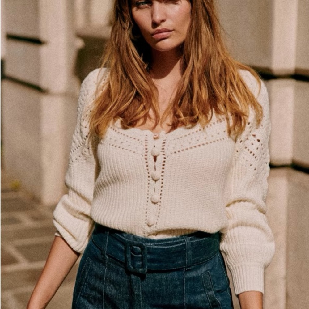 Sezane ecru Moira Jumper sz Small